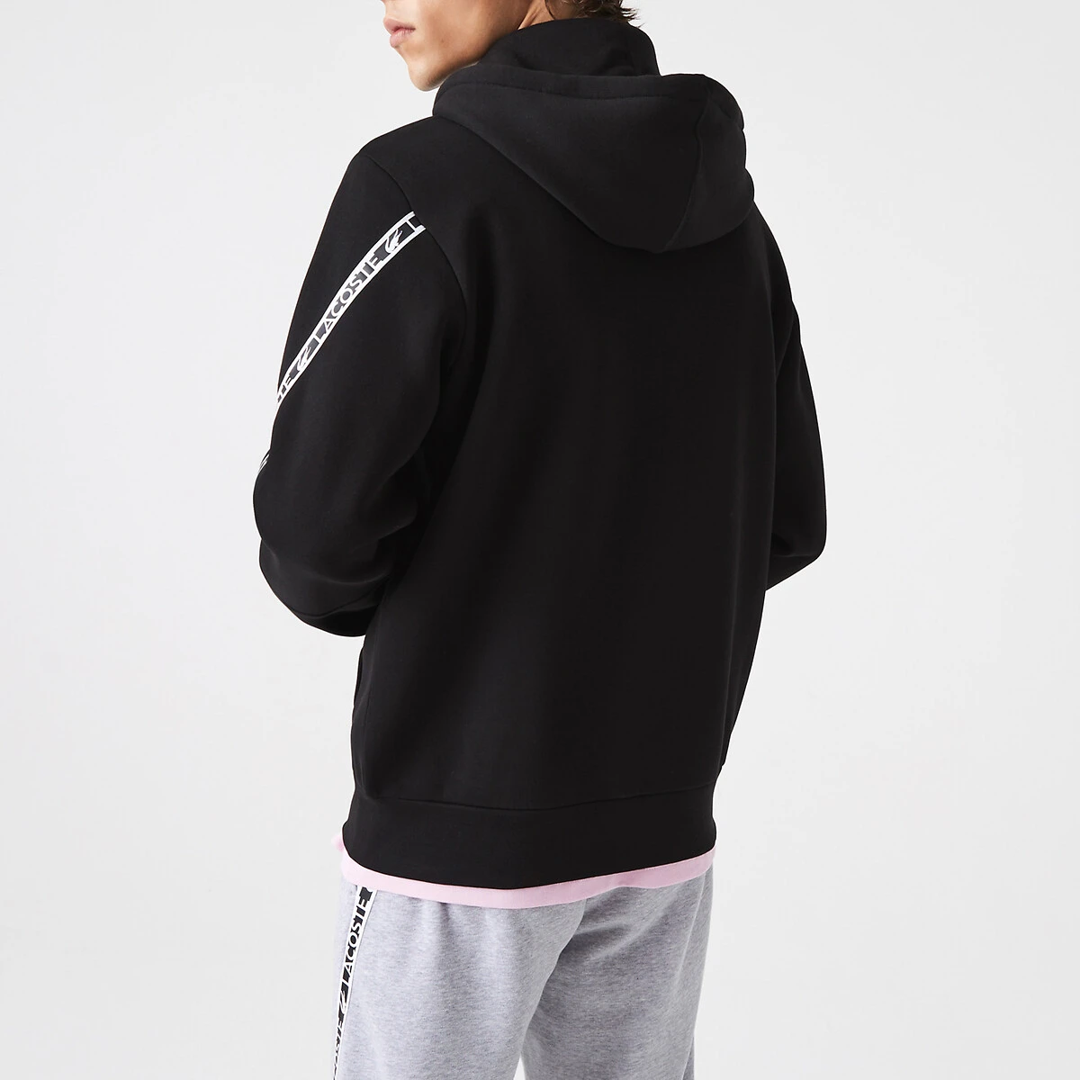 Lacoste Sweat Zippé à Capuche à Bandes Siglées 3 Lacoste Sweat Zippé à Capuche à Bandes Siglées – Image 3