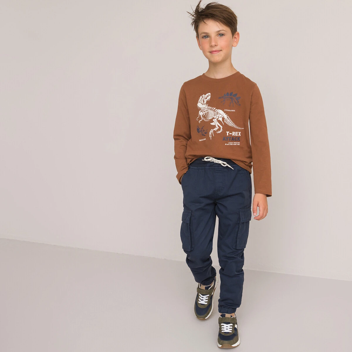 T-shirt Manches Longues, Imprimé Dinosaures 2 T-shirt Manches Longues, Imprimé Dinosaures – Image 2