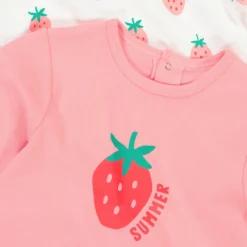 Lot De 2 Pyjamas 1 Pièce, Imprimé Fraises -Mode Décontractée d051f3db38cca63b5fd51d33582856fc