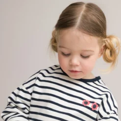 Sweat Rayé Molleton En Coton Bio