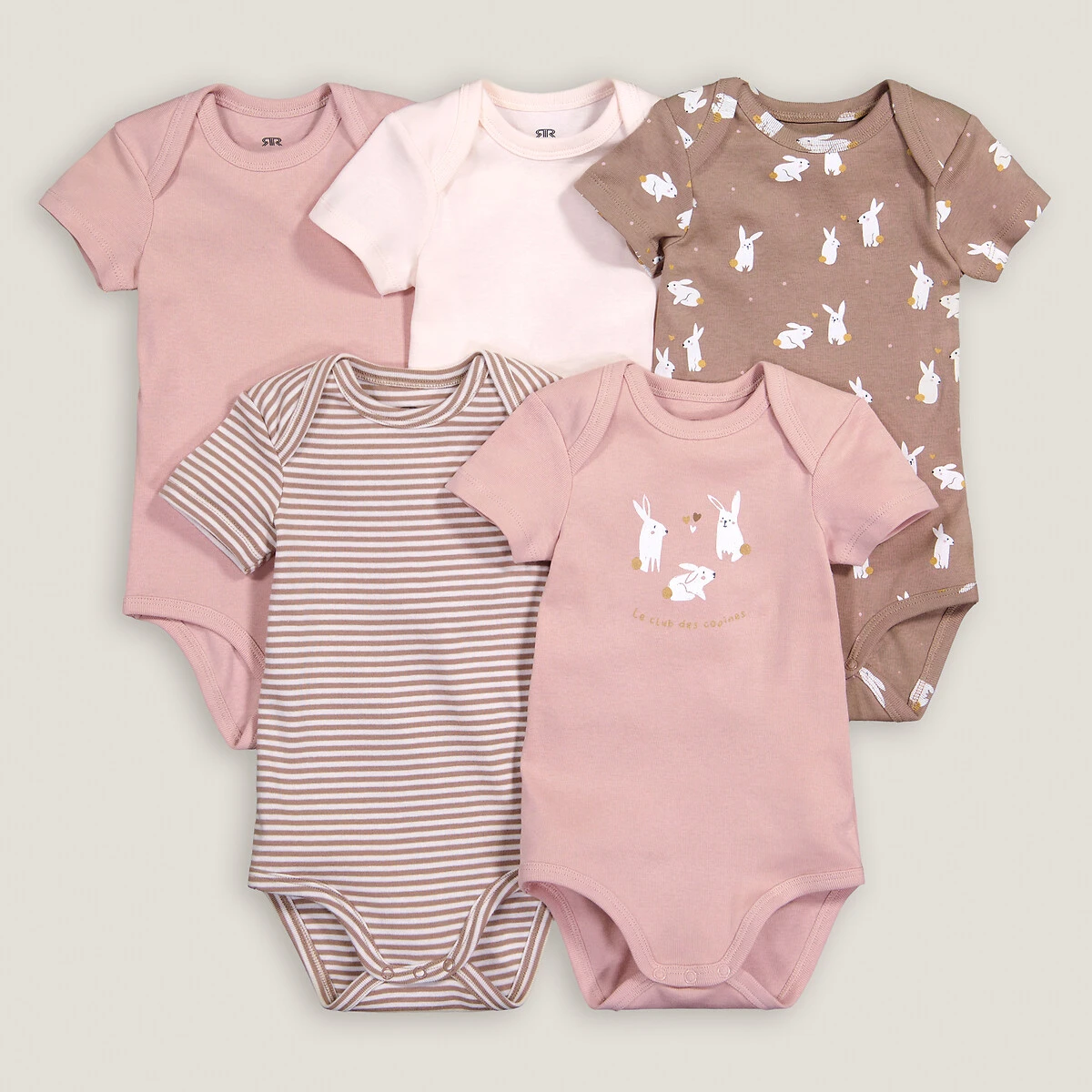 Lot De 2 Pyjamas 1 Pièce En Velours, Motif Lapins 4 Lot De 2 Pyjamas 1 Pièce En Velours, Motif Lapins – Image 4