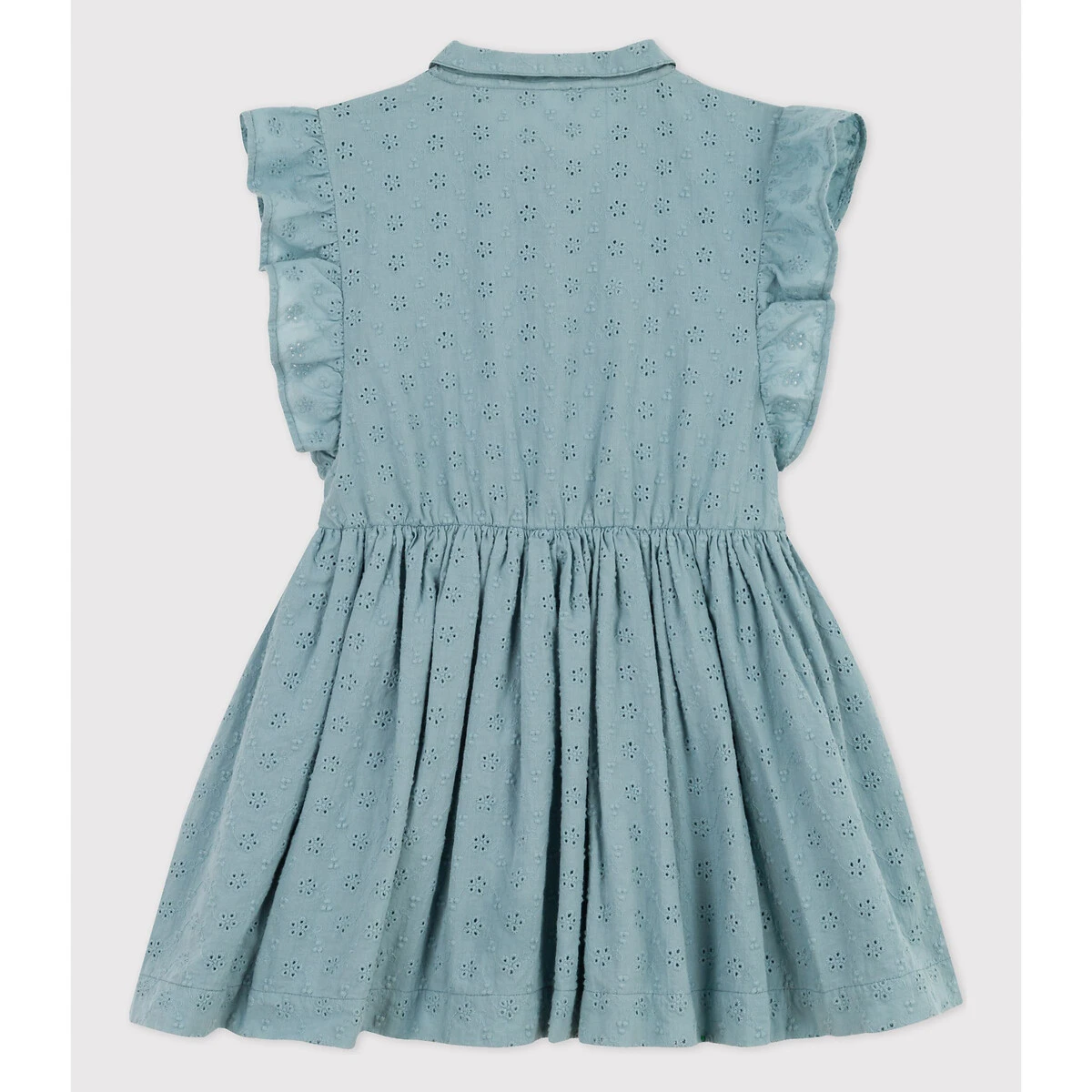 PETIT BATEAU Robe En Broderie Anglaise Avec Volants 4 PETIT BATEAU Robe En Broderie Anglaise Avec Volants – Image 4