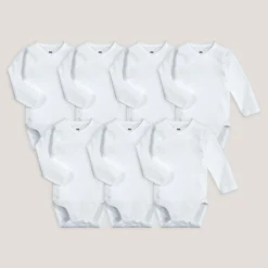 Lot De 7 Bodies Naissance, à Manches Longues