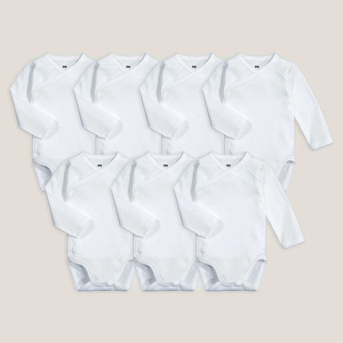 Lot De 7 Bodies Naissance, à Manches Longues 1 Lot De 7 Bodies Naissance, à Manches Longues