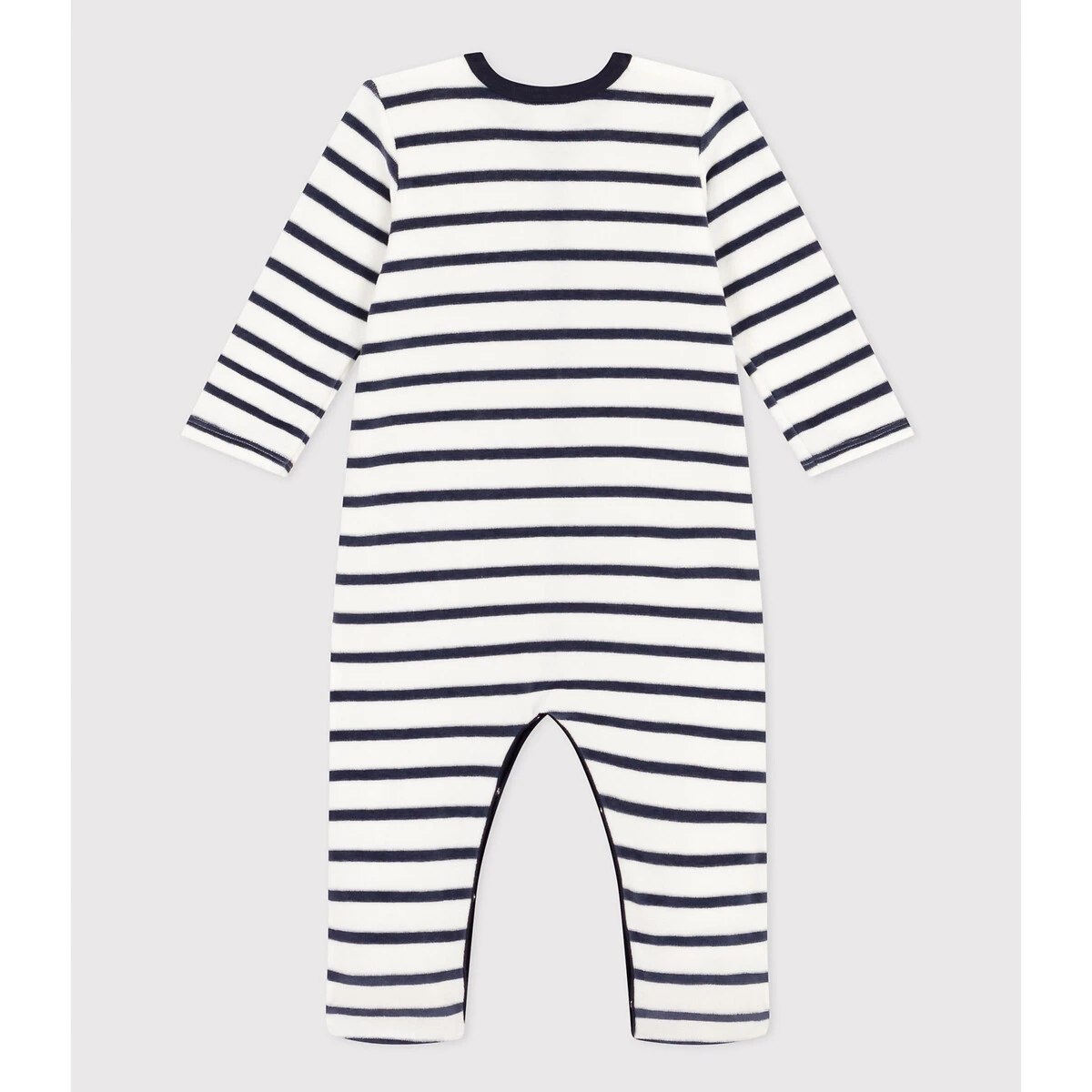 PETIT BATEAU Dors-bien Rayé En Velours 2 PETIT BATEAU Dors-bien Rayé En Velours – Image 2