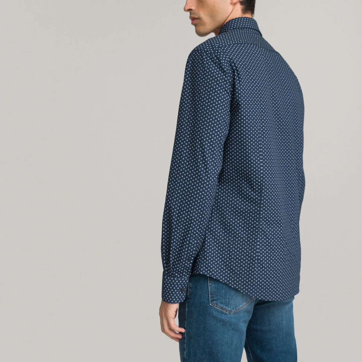 Chemise Droite Imprimée, Manches Longues 4 Chemise Droite Imprimée, Manches Longues – Image 4