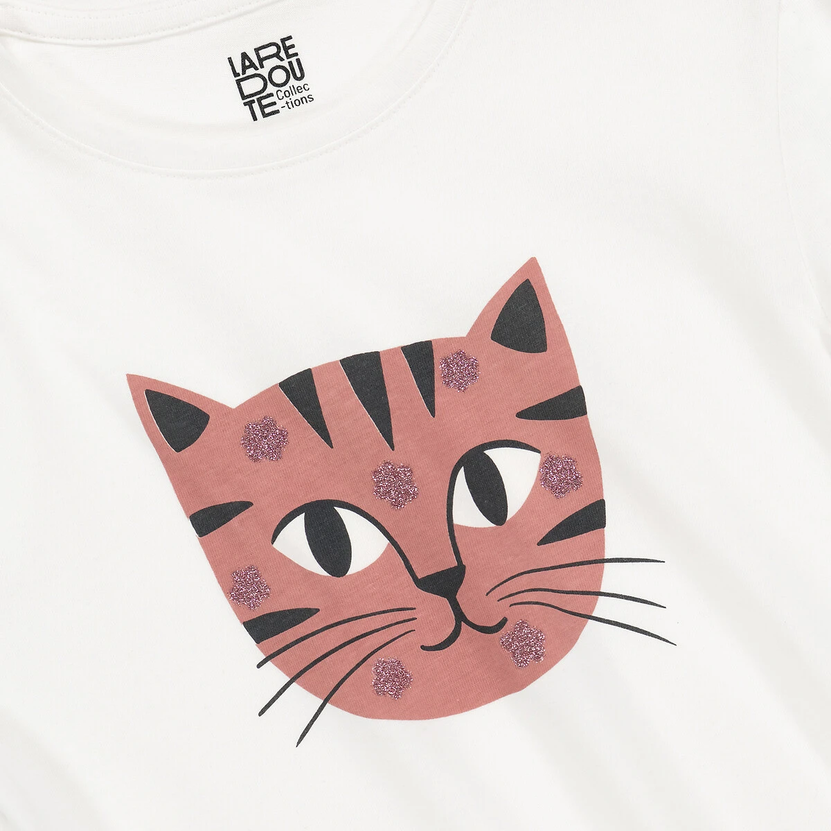 T-shirt Manches Longues, Motif Tête De Chat 4 T-shirt Manches Longues, Motif Tête De Chat – Image 4