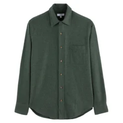 Chemise Droite, Coton Gratté, Col Français -Mode Décontractée d5aba38224328ba33508f4e772ab596a