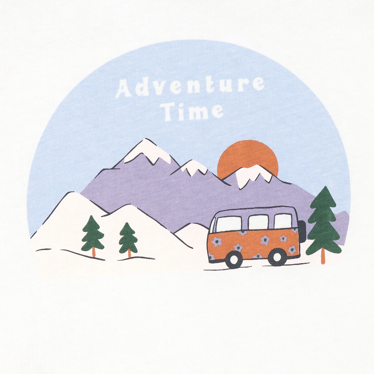 T-shirt Manches Longues Imprimé Van Et Montagnes 4 T-shirt Manches Longues Imprimé Van Et Montagnes – Image 4