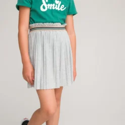 Jupe Plissée, Taille élastiquée