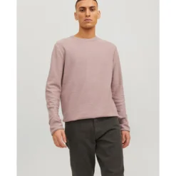 Jack & Jones Pull Léger Col Rond En Lin -Mode Décontractée d7a348f2ee889113a17e0546a02332d4