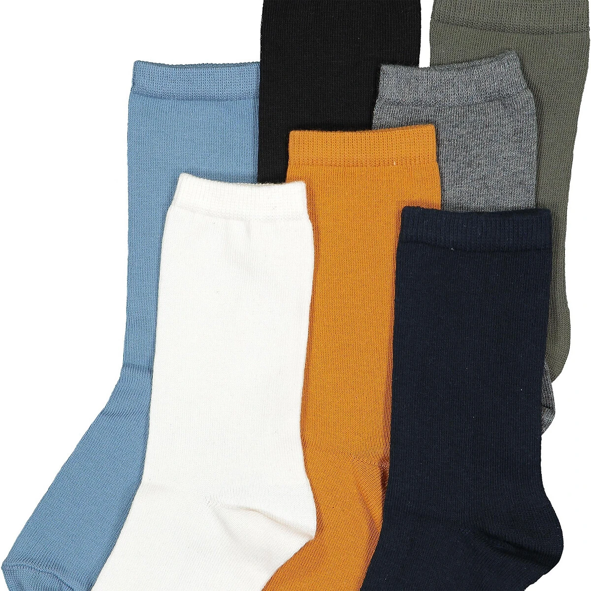 Lot De 7 Paires De Chaussettes Unies 2 Lot De 7 Paires De Chaussettes Unies – Image 2