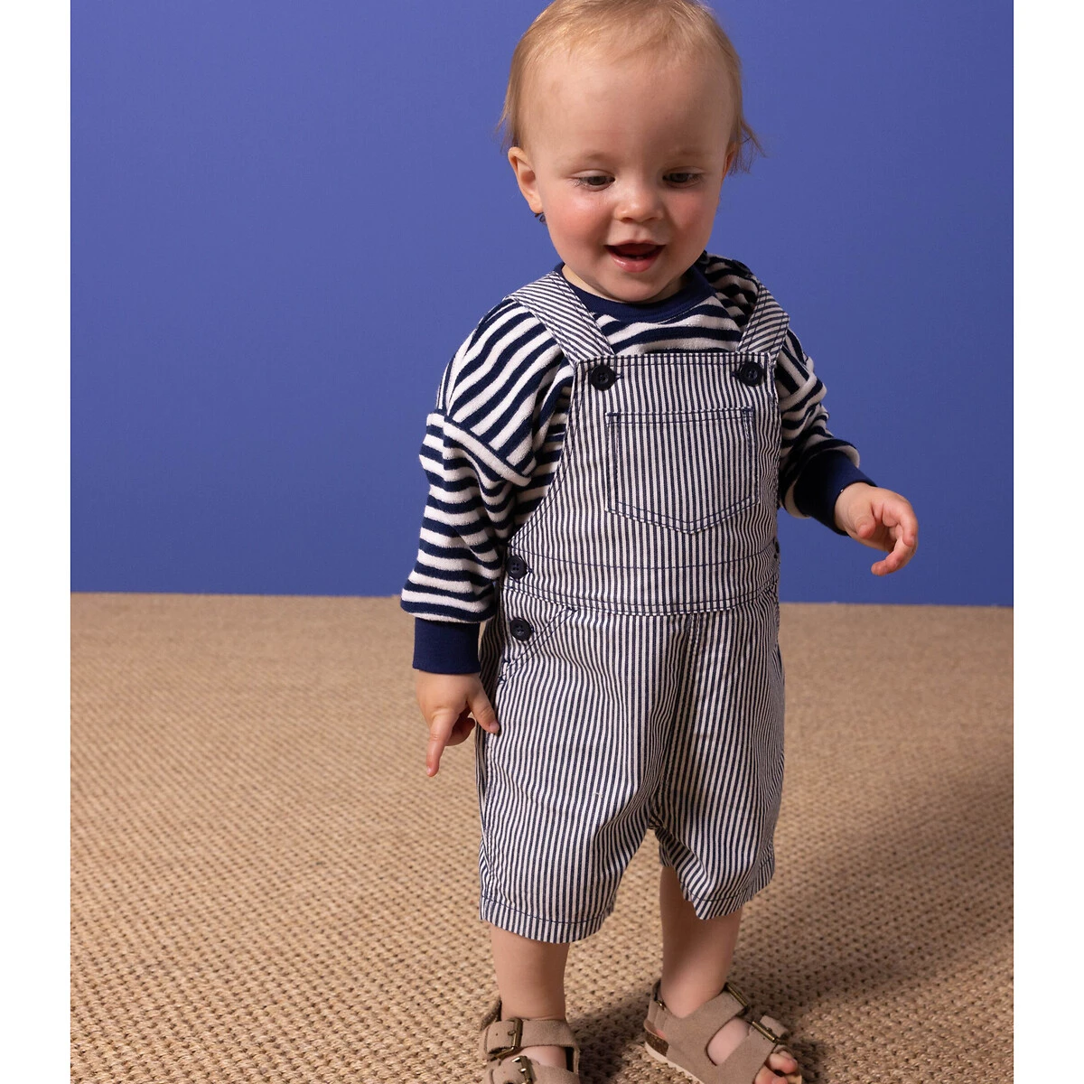 PETIT BATEAU Salopette Longue Rayée 6 PETIT BATEAU Salopette Longue Rayée – Image 6