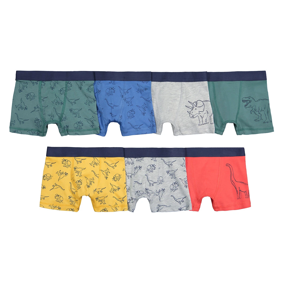 Lot De 7 Boxers, Motifs Dinosaures 1 Lot De 7 Boxers, Motifs Dinosaures