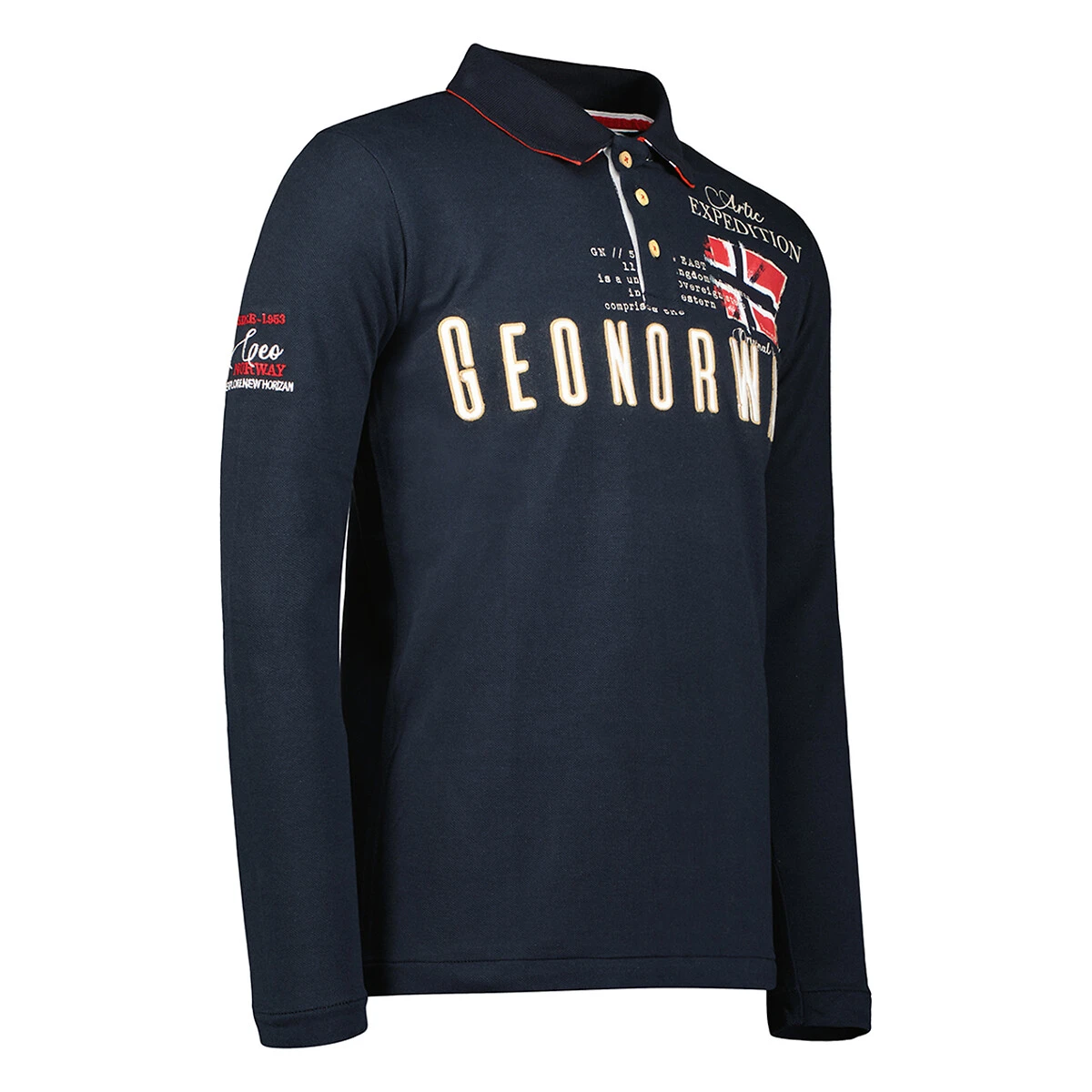 GEOGRAPHICAL NORWAY Polo Manches Longues Maille Piquée Kason 2 GEOGRAPHICAL NORWAY Polo Manches Longues Maille Piquée Kason – Image 2