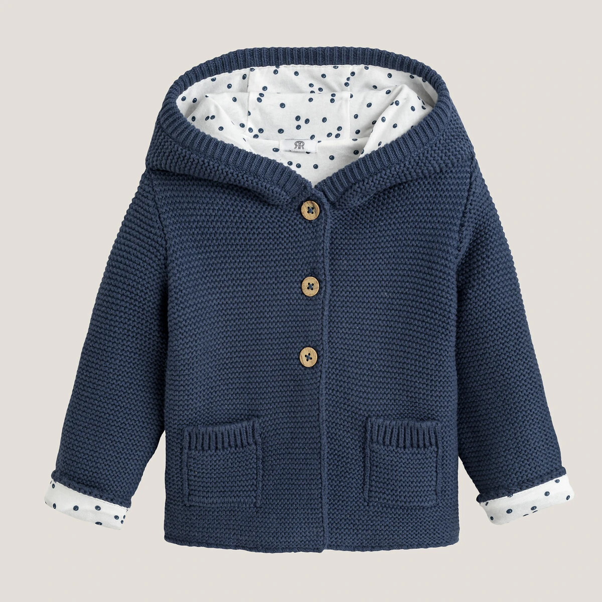 Gilet à Capuche Boutonné Et Doublé, Coton Bio 1 Gilet à Capuche Boutonné Et Doublé, Coton Bio