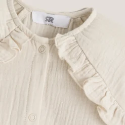 Combinaison Longue à Volants, Gaze De Coton 10 Combinaison Longue à Volants, Gaze De Coton -Mode Décontractée dbfbb0d517f0e980a0088a1037e77b2f