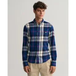 Gant Chemise Droite En Flanelle. -Mode Décontractée dec4a005e1a14e6e72484c835b2300b7