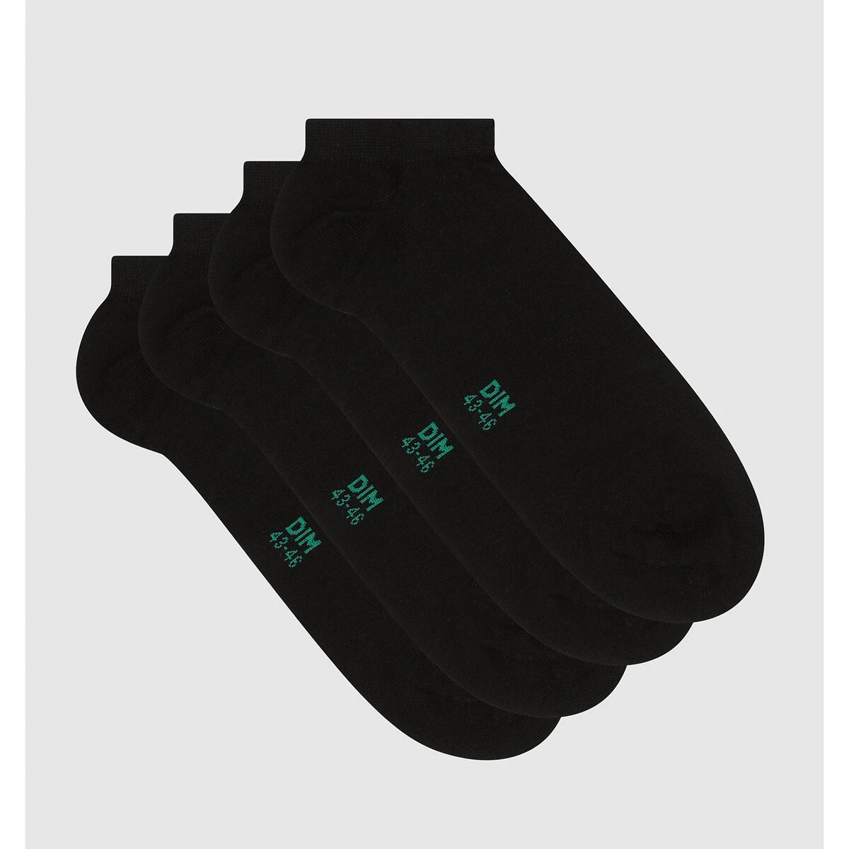 DIM Lot De 2 Paires De Socquettes Green Coton Bio 1 DIM Lot De 2 Paires De Socquettes Green Coton Bio