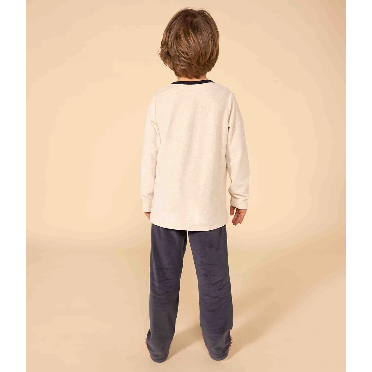 PETIT BATEAU Pyjama 2 Pièces Manches Longues En Velours 3 PETIT BATEAU Pyjama 2 Pièces Manches Longues En Velours – Image 3