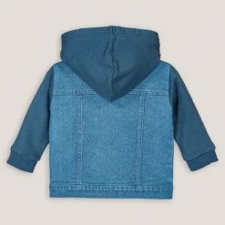 Veste En Jean Et Molleton à Capuche -Mode Décontractée e0c6436c995b902b4cb030638deec4ae