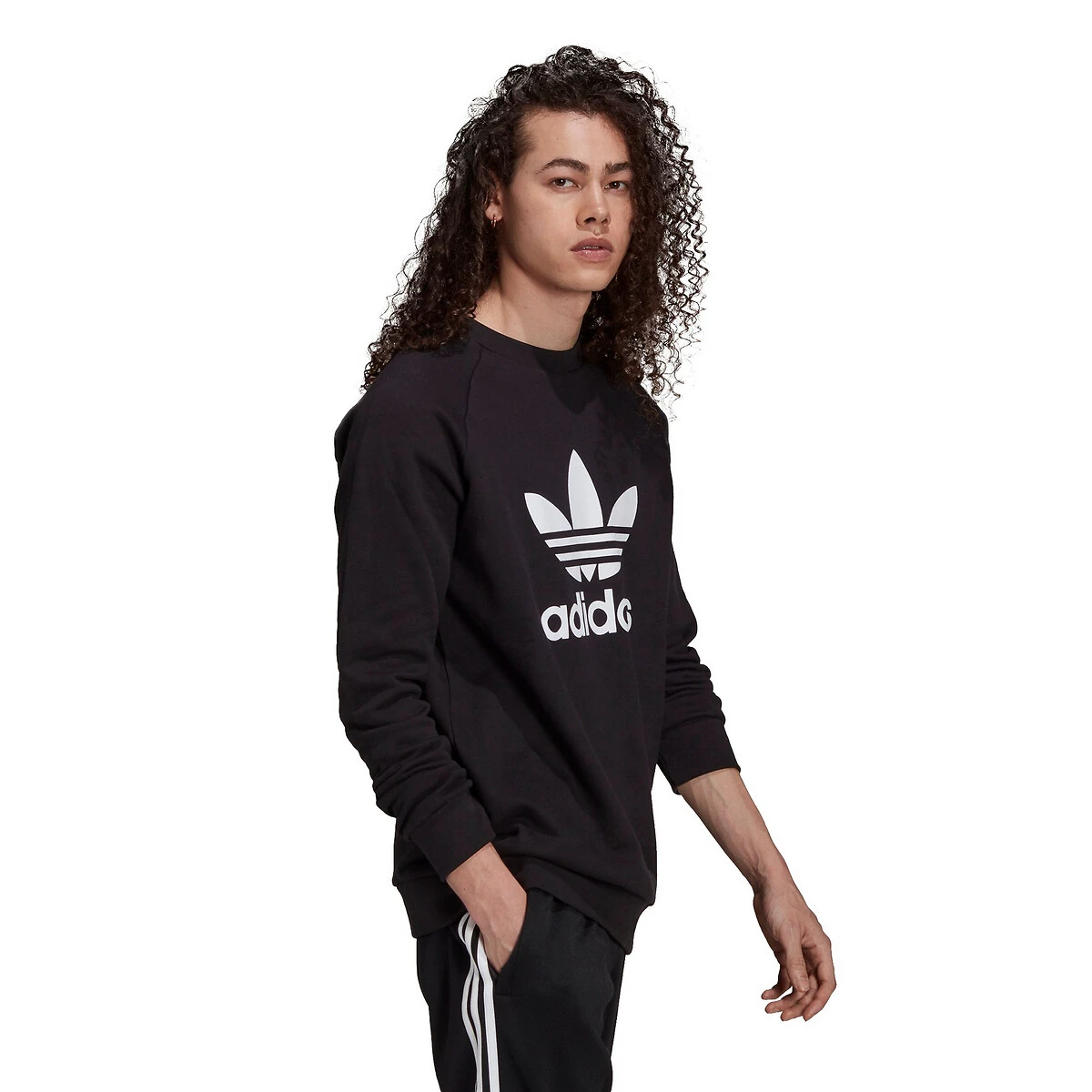 Adidas Originals Sweat Col Rond Gros Logo Trefoil Devant 2 Adidas Originals Sweat Col Rond Gros Logo Trefoil Devant – Image 2