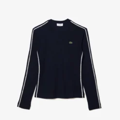 Lacoste T-shirt Slim, Détails Contrastés