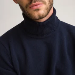 Pull Col Roulé Signature En Lambswool -Mode Décontractée e5210330469aaedfaedb6f08a5a12ef2