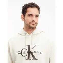Calvin Klein Jeans Sweat Capuche Fixe Imprimé Devant -Mode Décontractée e74ea35fd3944cb0642f8474738ea28f