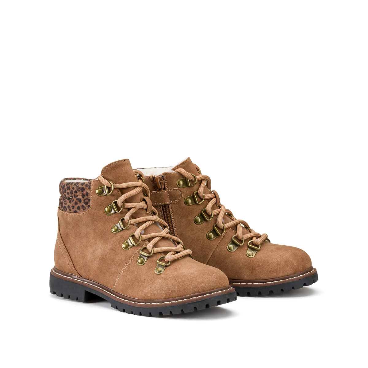 Bottines Cuir, Détail Léopard 7 Bottines Cuir, Détail Léopard – Image 7