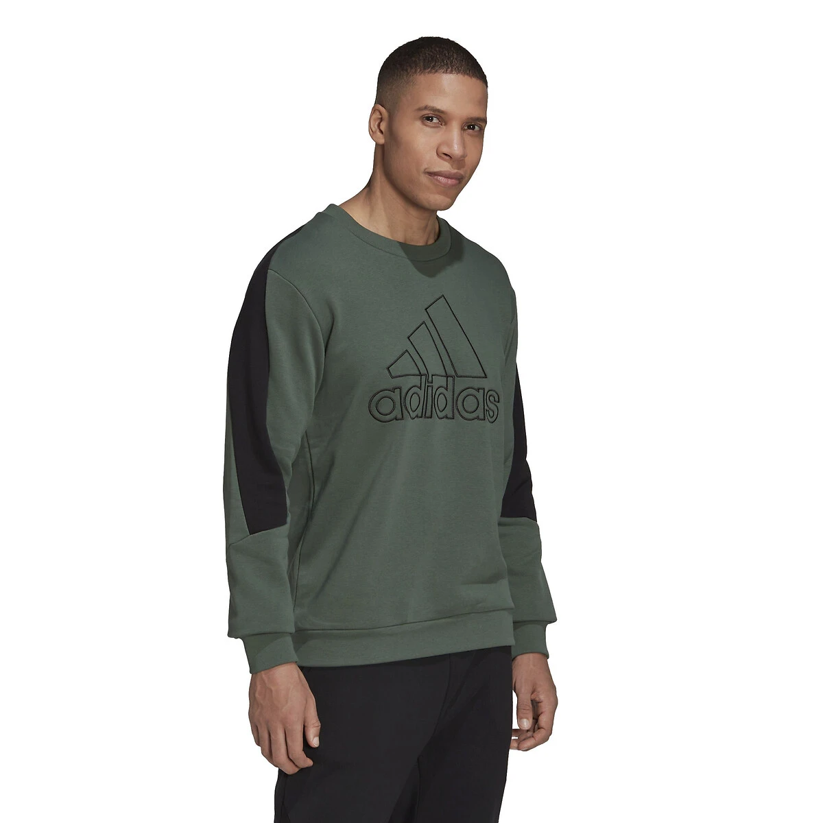 ADIDAS PERFORMANCE Sweat Col Rond Bicolore Logo Badge Of Sport 2 ADIDAS PERFORMANCE Sweat Col Rond Bicolore Logo Badge Of Sport – Image 2