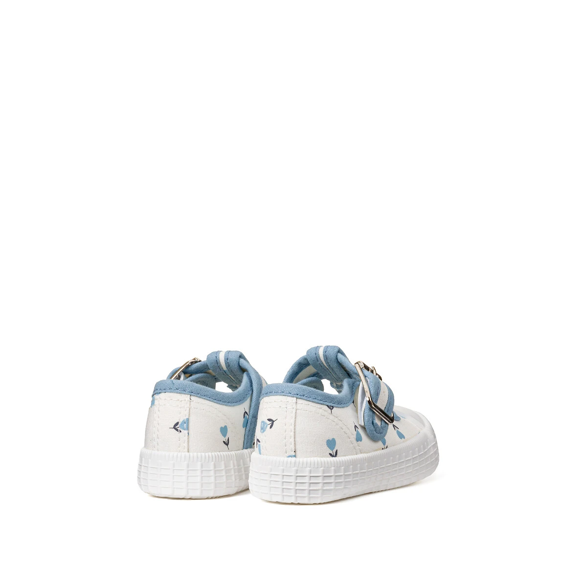 Baskets Ballerines à Boucle, Imprimé Fleurs 4 Baskets Ballerines à Boucle, Imprimé Fleurs – Image 4