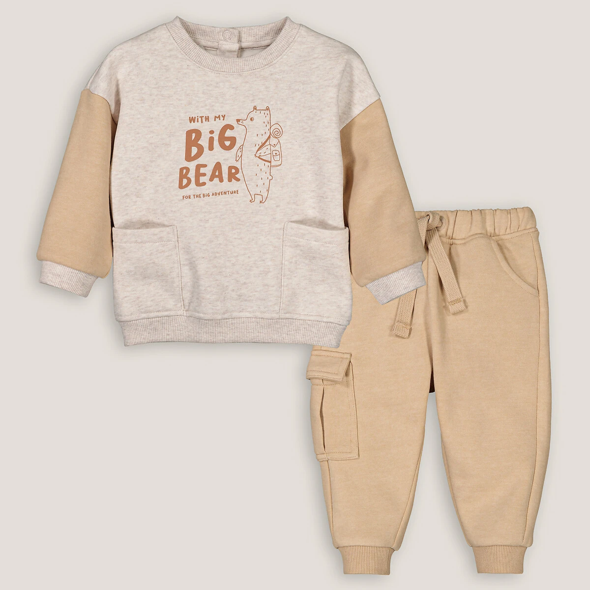 Ensemble 2 Pièces En Molleton, Motif Ours 3 Ensemble 2 Pièces En Molleton, Motif Ours – Image 3