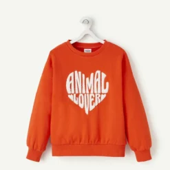 Sweat Col Rond Message Bouclette