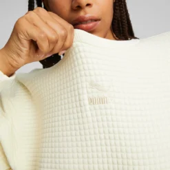 Puma Sweat Effet Matelassé Classics Quilted Crew -Mode Décontractée ecd529b32555ed7f2f2767a994f246cf