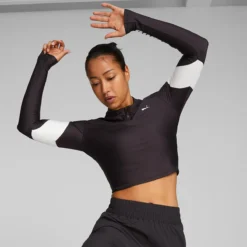 Puma T-shirt Col Montant Manches Longues Eversculpt