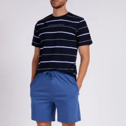 DODO Pyjashort Haut Imprimé Rayé Col Rond 6 DODO Pyjashort Haut Imprimé Rayé Col Rond -Mode Décontractée ef419d8cbc01f57820ab4cd386e0471b