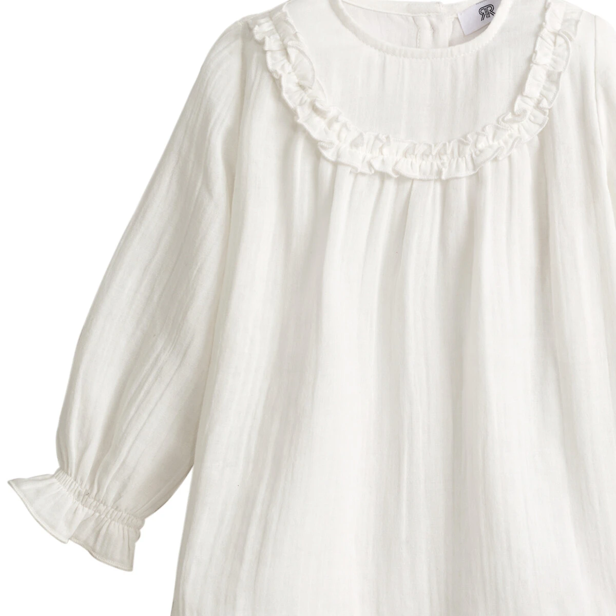 Blouse Manches Longues Gaze De Coton 5 Blouse Manches Longues Gaze De Coton – Image 5