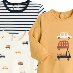 Lot De 3 Pyjamas 1 Pièce Coton Bio 7 Lot De 3 Pyjamas 1 Pièce Coton Bio -Mode Décontractée f2083519dd99879adf6976e0f9b990f7
