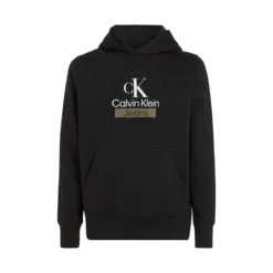 Calvin Klein Jeans Sweat Fermé à Capuche Stacked Archival -Mode Décontractée f28bf7aceb877087529513940f4d20fc