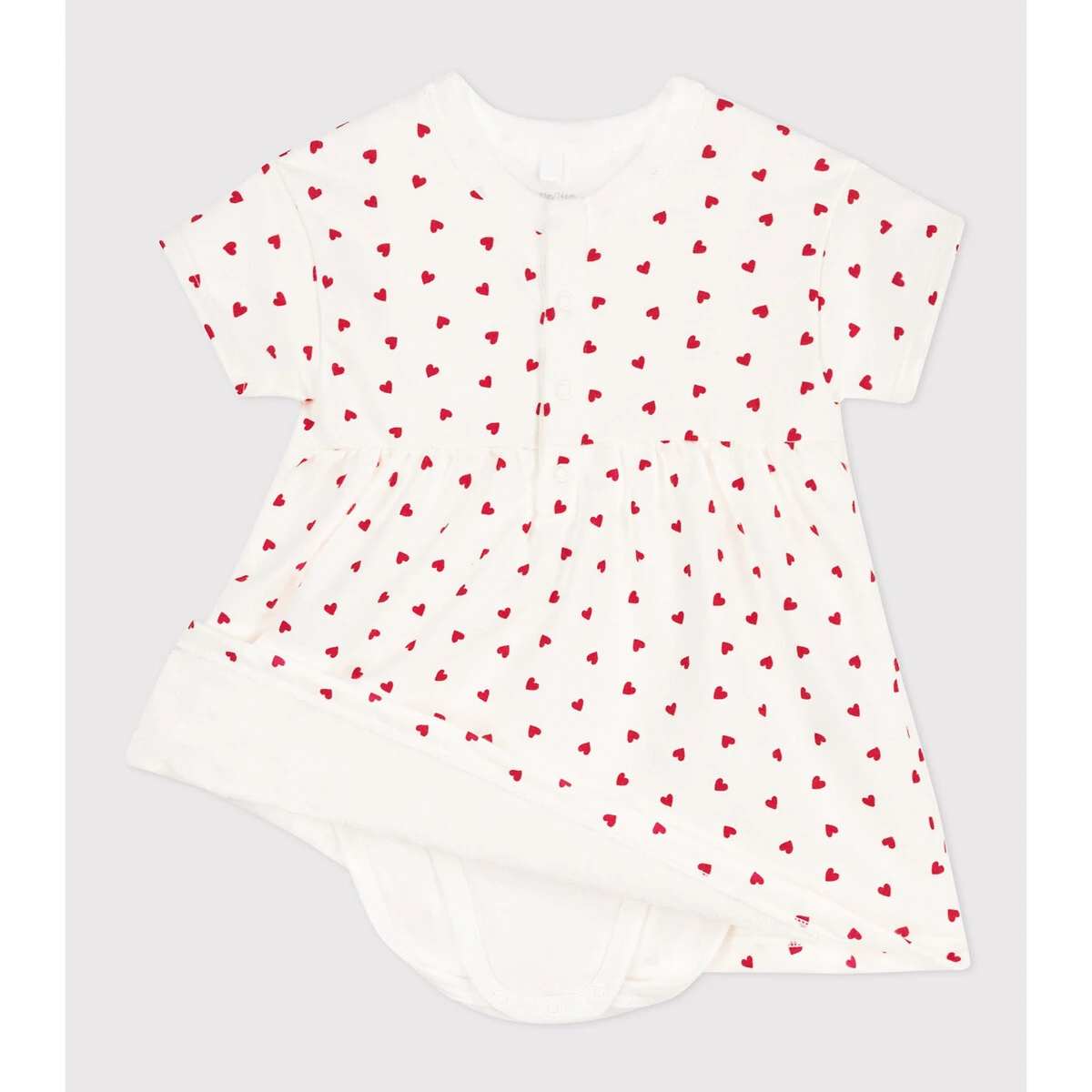 PETIT BATEAU Robe Avec Body Intégré En Molleton 2 PETIT BATEAU Robe Avec Body Intégré En Molleton – Image 2