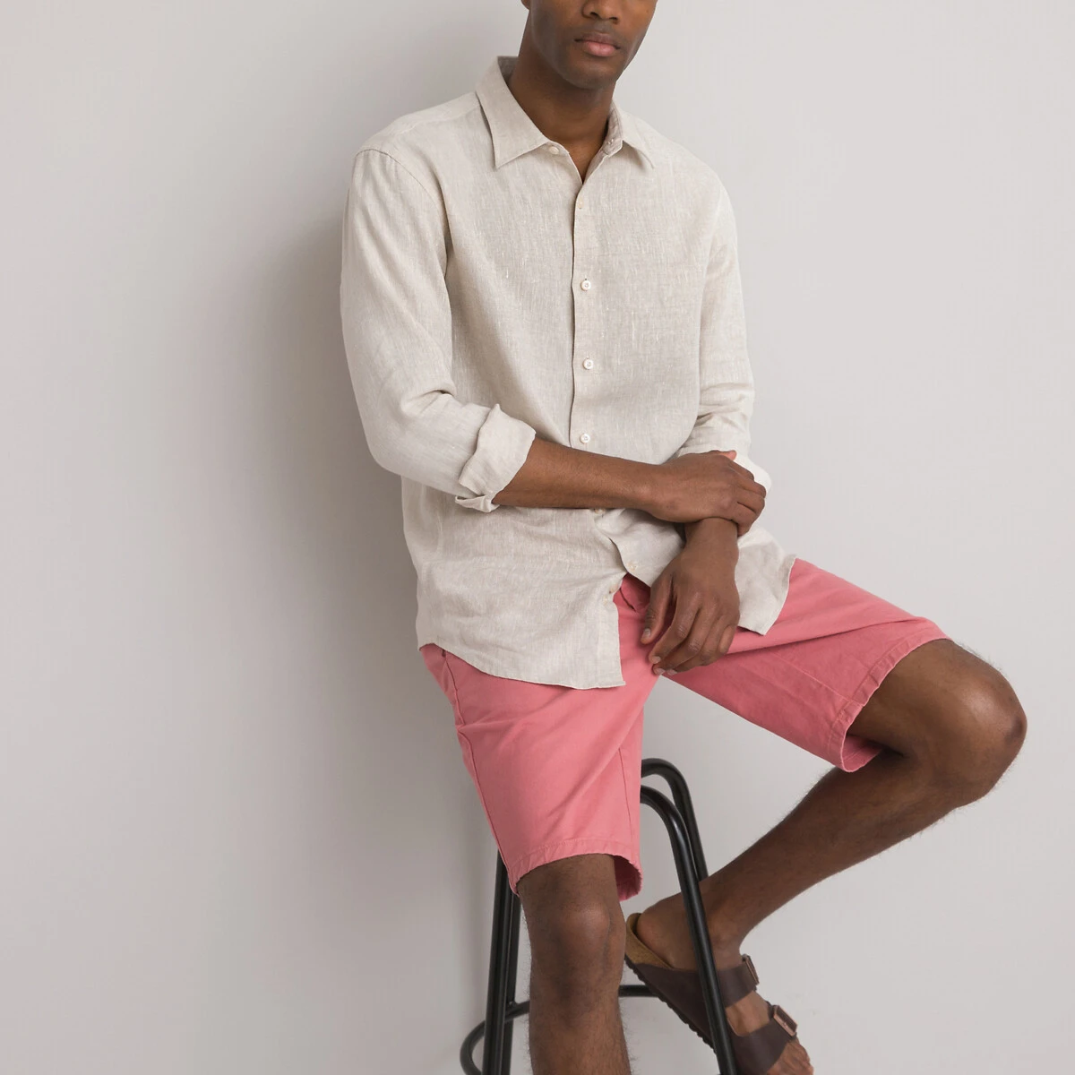 Chemise Droite Signature, Manches Longues, En Lin 9 Chemise Droite Signature, Manches Longues, En Lin – Image 9