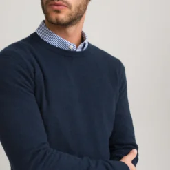 Pull Col Rond En Cachemire, Made In Europe