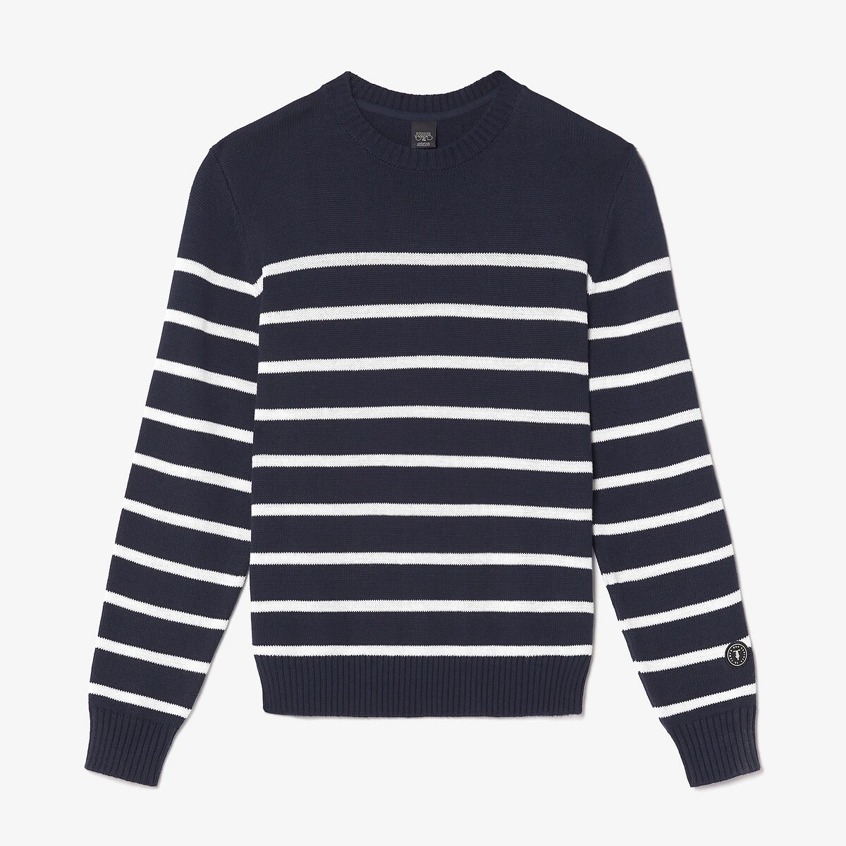 LE TEMPS DES CERISES Pull Col Rond Marinière Milor 2 LE TEMPS DES CERISES Pull Col Rond Marinière Milor – Image 2