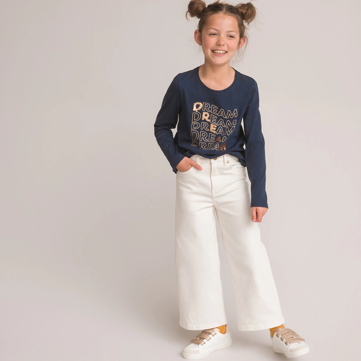 T-shirt à Message Pailleté, Détails Sequins 2 T-shirt à Message Pailleté, Détails Sequins – Image 2