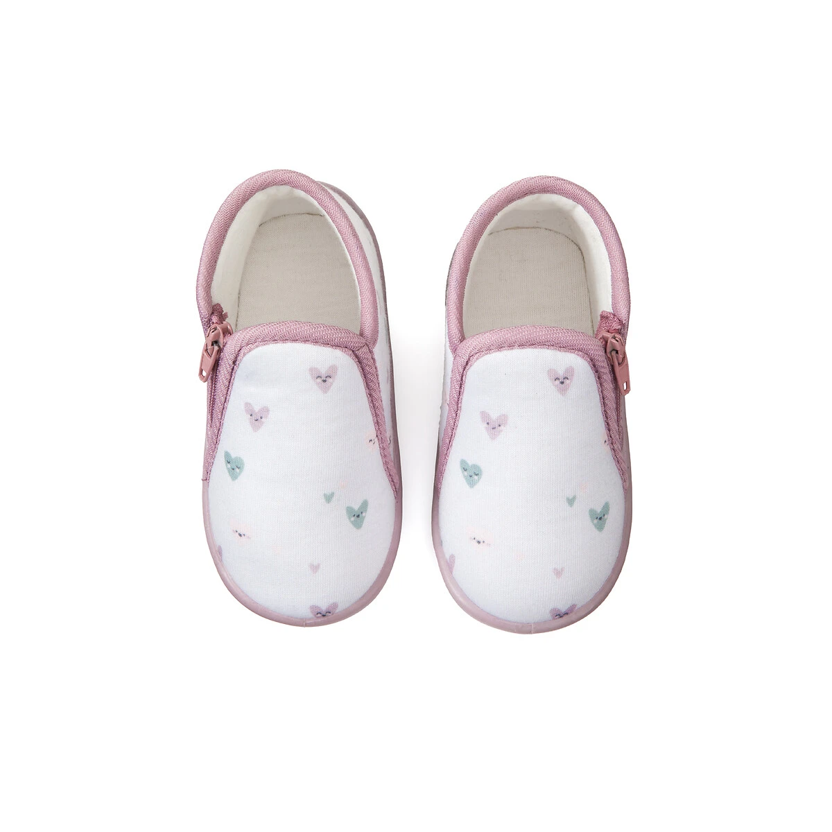 Chaussons Zippés, Motif Coeurs 3 Chaussons Zippés, Motif Coeurs – Image 3