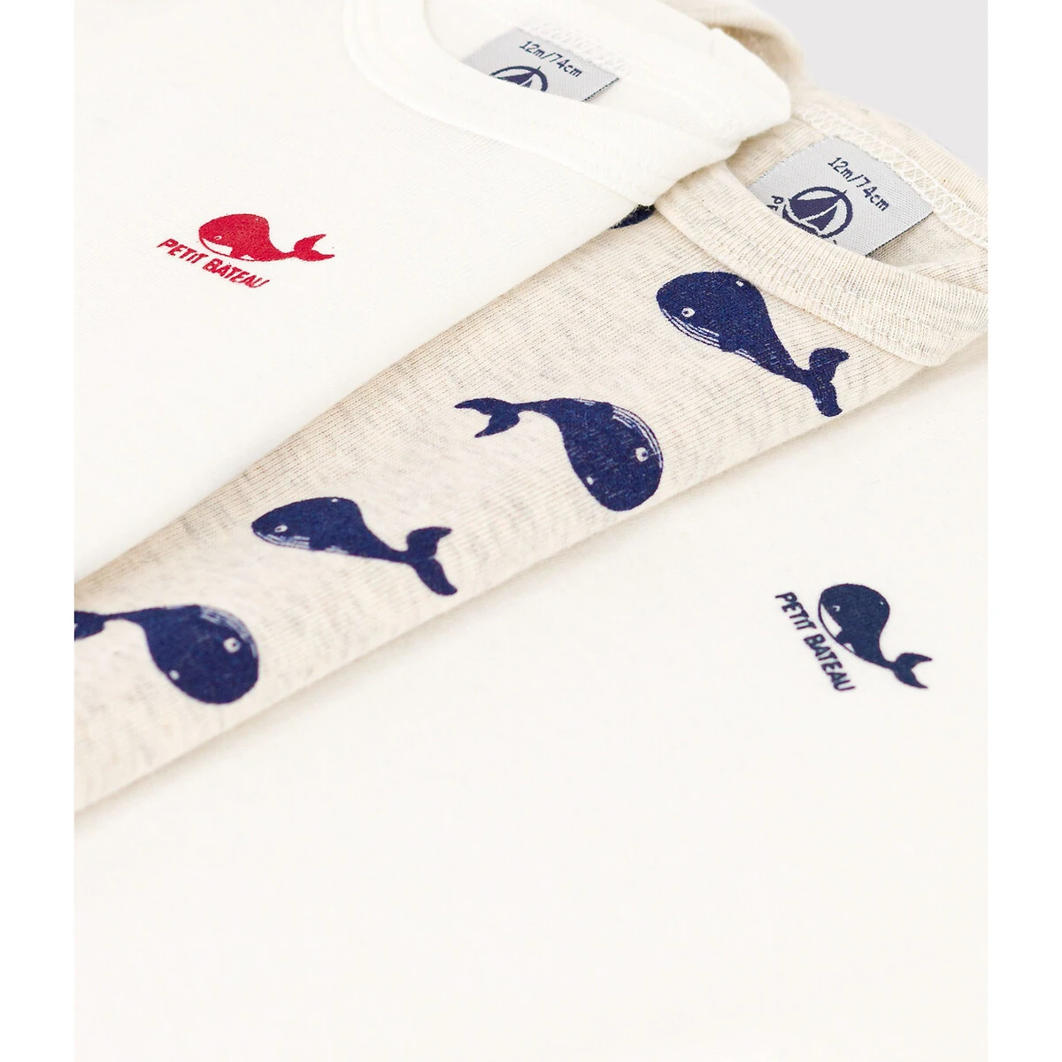 PETIT BATEAU Lot De 3 Bodies Manches Longues En Coton 3 PETIT BATEAU Lot De 3 Bodies Manches Longues En Coton – Image 3