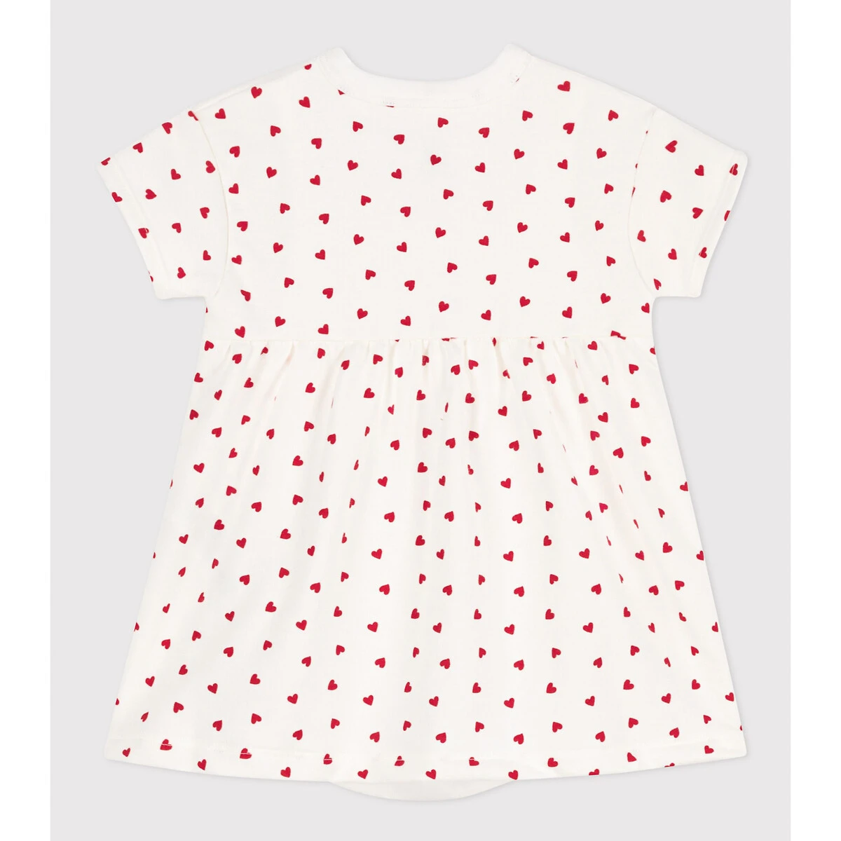 PETIT BATEAU Robe Avec Body Intégré En Molleton 1 PETIT BATEAU Robe Avec Body Intégré En Molleton