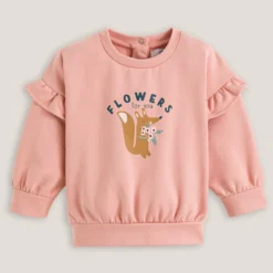 Sweat Imprimé Renard Molleton, Volants Aux Manches -Mode Décontractée fa7c6db62de01426ad419bb5ad6efd9d