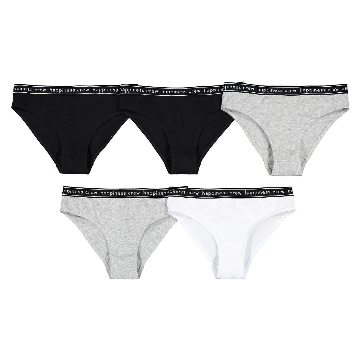 Lot De 5 Culottes Unies En Coton 1 Lot De 5 Culottes Unies En Coton